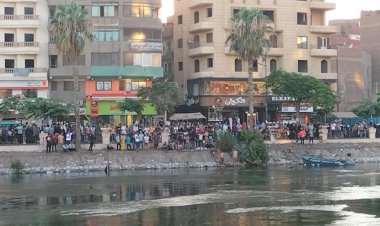 انتشال جثة شاب من بحر شبين الكوم 