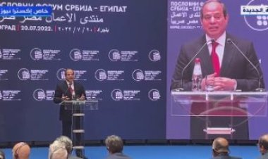 السيسي يدعو رجال الأعمال بصربيا للمشاركة في المشروعات القومية المصرية
