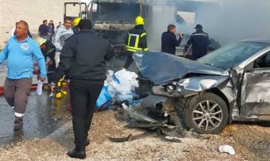 مصرع ربة منزل وإصابة 3 أشخاص فى حادث بالبحيرة