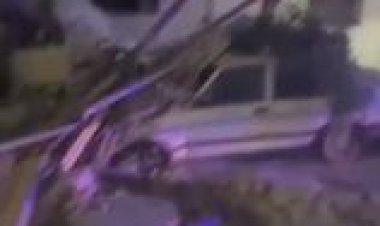 تهشم سيارتين إثر سقوط حوائط مبنى قديم بشبرا مصر