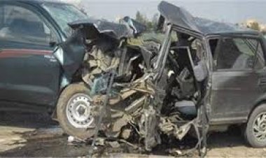 إصابة 4 أشخاص في حادث تصادم بالبحيرة