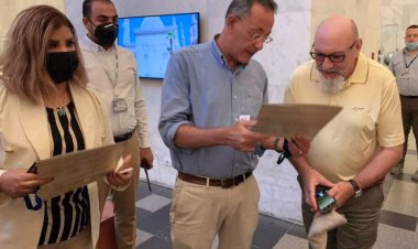 وزيرا الاتحاد الأوروبي والإفريقي للطاقة يزوران المتحف القومي للحضارة المصرية