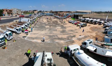 محافظ البحيرة يتفقد جاهزية المعدات والمركبات بمركز دمنهور