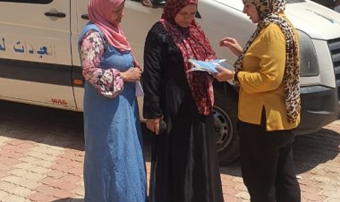 ضمن حياة كريمة...مياه المنوفية تنظم قافلة توعوية بساقية المنقدي