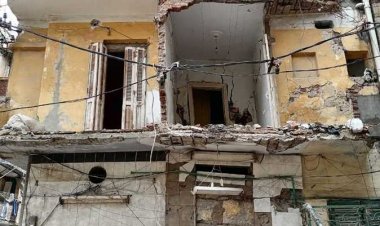 إخلاء عقار آيل للسقوط لخطورته على السكان بشبرا الخيمة