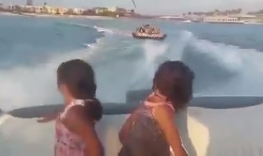 شاهد.. اللحظات الأخيرة في حياة صيدلي إثر اصطدام موتوسيكل مائي بقارب في مارينا