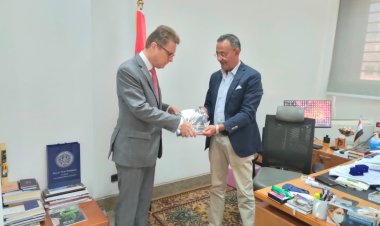 سفير ألمانيا يزور المتحف القومي للحضارة المصرية بالفسطاط