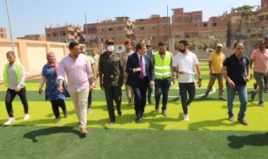 محافظ المنوفية يتفقد المجمع الخدمى ووحدة طب الأسرة ومركز شباب دنشواى