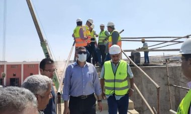رئيس جهاز أكتوبر يتفقد تنفيذ المرحلتين الثانية والثالثة لمحطة تنقية مياه الشرب