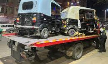 ضبط 32 «توك توك» عقب تداول فيديو لمركبات تسير عكس الاتجاه بالطريق الدائري