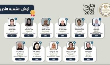 ننشر أسماء أوائل الشعبة الأدبية في الثانوية العامة