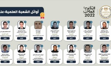 ننشر أسماء أوائل طلاب الثانوية العامة شعبة علمي علوم