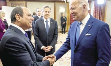 بايدن يشكر الرئيس السيسى على جهود مصر فى وقف إطلاق النار بقطاع غزة