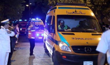 إصابة  6 أشخاص في حادث تصادم سيارة ملاكي ببوكس شرطة أعلى المحور