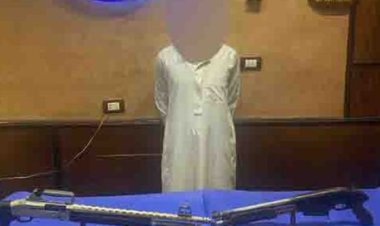 القبض على شاب بحوزته بندقيتي خرطوش وذخائر بالمطرية