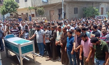 تشييع جثمان الشيخ خالد الزعفراني المنشق عن جماعة الإخوان بكفر الشيخ.. صور