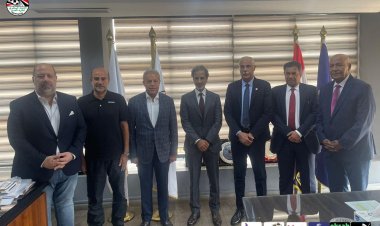 جمال علام يستقبل الشيخ حمد بن خليفة لبحث سبل التعاون.. صور