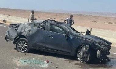 إصابة شابين في حادث انقلاب سيارة بمدينة 6 أكتوبر