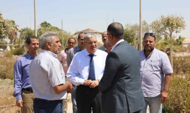 محافظ المنيا يتفقد قطعة أرض لدراسة إنشاء حديقة مركزية بمدينة المنيا الجديدة