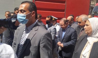 النائب العام يصل إلى موقع حريق كنيسة أبو سيفين بإمبابة