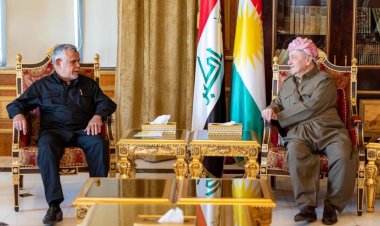 بارزاني ورئيس ائتلاف الفتح يناقشان تطور الوضع العراقي الداخلي
