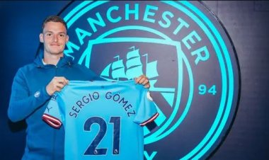 مانشستر سيتي يعلن ضم سيرجيو جوميز 4 سنوات
