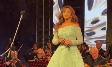 بالفيديو.. استقبال أسطوري لنجوى كرم  في  حفلها بسوريا