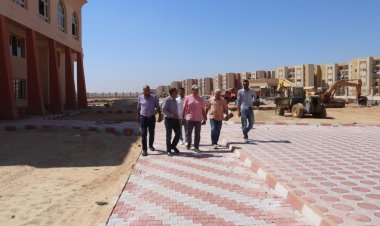 رئيس جهاز مدينة العاشر من رمضان يتفقد مشروع نادى المحور الشرقي