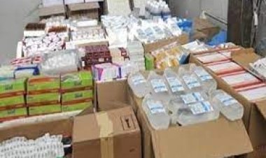 ضبط مستلزمات طبية مجهولة المصدر داخل مخزن بدون ترخيص بمدينة نصر