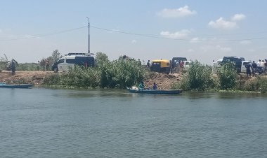 مصرع 3 أشخاص سقطت بهم سيارة في ترعة بالبحيرة