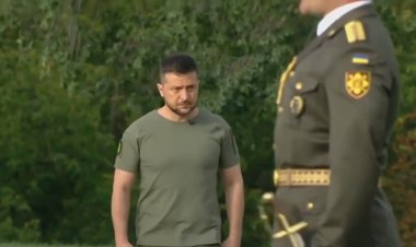 عاجل بالفيديو| زيلينسكي يُشارك في الاحتفال بعيد العلم الأوكراني