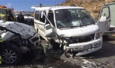 إصابة 12 شخص فى حادث تصادم بالبحيرة