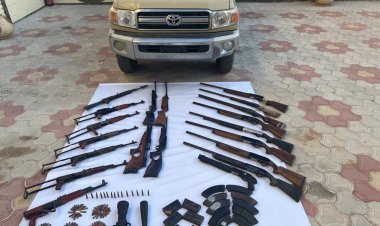 قوات حرس الحدود تضبط كميات كبيرة من الأسلحة والمخدرات بعدة مناطق