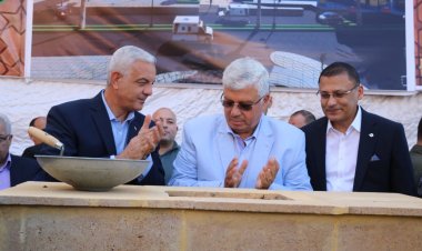 وزير التعليم العالي ورئيس جامعة المنوفية يضعان حجر أساس المدينة الطبية
