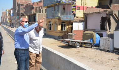 محافظ القليوبية يتفقد أعمال إزالة المباني المتعارضة مع توسعة الطريق الدائري 