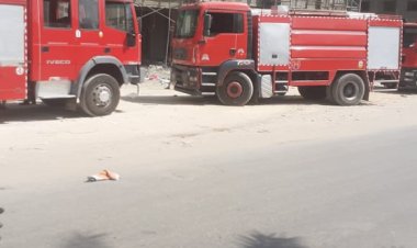 السيطرة على حريق هائل بشبرا الخيمة