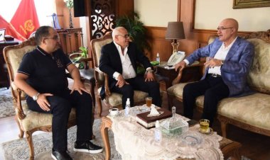 «الغضبان» يلتقي برئيس اللجنة المعنية بإدارة النادي المصري البورسعيدي