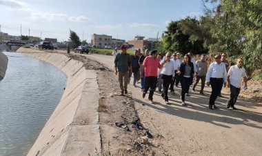بتكلفة ٢٣ مليون.. نائب محافظ البحيرة تتفقد مشروع تبطين ترعة أبيا بالدلنجات