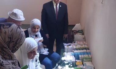 الكشف على 274 شخصًا وتنظيم ندوات توعوية خلال قافلة طبية مجانية بوادي النطرون