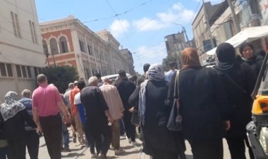 تشييع جنازة زوجين ضحايا شقة الهانوفيل بالإسكندرية بالدموع