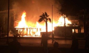 عاجل| إصابة شخص في اشتعال مطعم بميدان الحصري