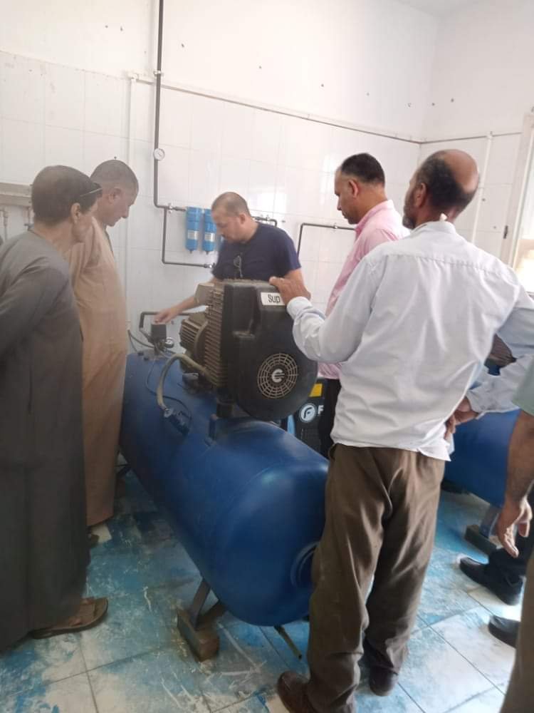 دعم مستشفى الخطاطبة المركزي بـ50 اسطوانة أكسجين