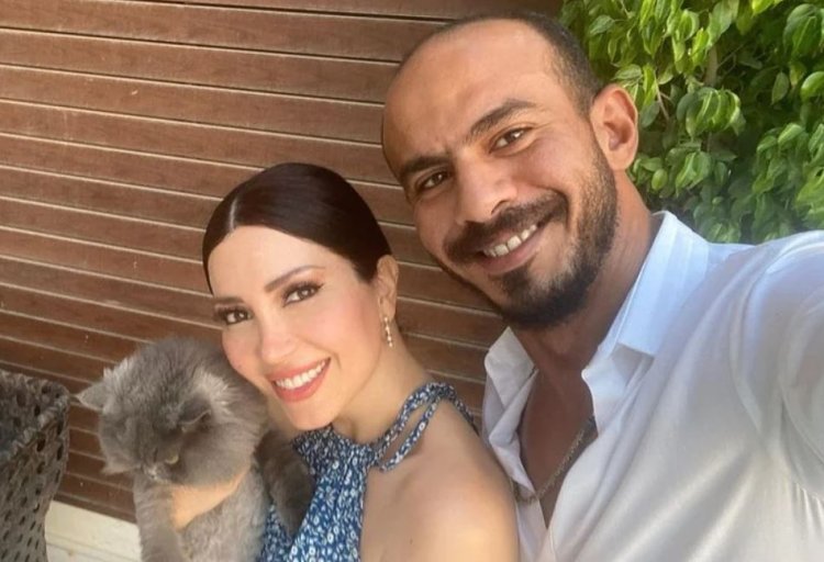 زوج نسرين طافش ينفي طلاقهما: لسه مراتي وسيبوا الناس تعيش بحرية