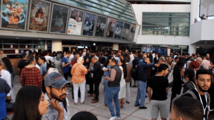 بالصور| حضور مكثف للفنانين  في العرض الخاص لـ «جرادة مالحة» بالمغرب