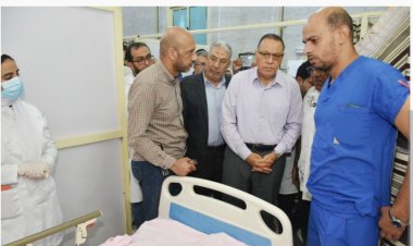 المحافظ ووكيل التضامن الاجتماعي يزوران مصابي قطار الشرقية