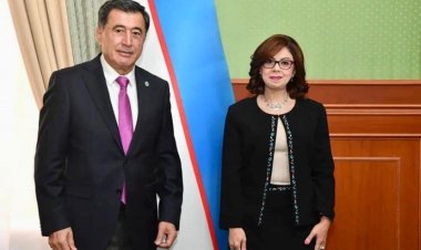 لمناشقة موضوعات تغير المناخ..القائم بأعمال وزير خارجية أوزبكستان يستقبل السفيرة المصرية