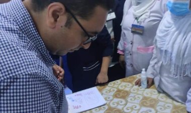 صحة سوهاج :الطب العلاجي يتابع تطبيق إجراءات مكافحة العدوي