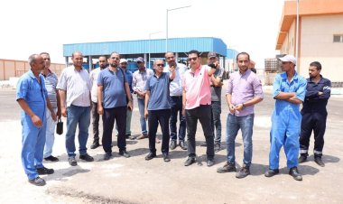 رئيس شركة  مياه الشرب والصرف الصحي بالبحر الأحمر يتفقد محطات ومواقع الشركة بالجنوب