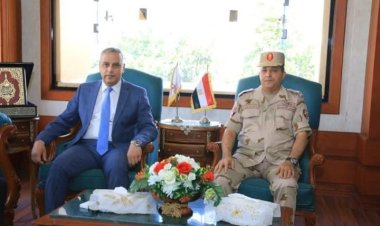 محافظ سوهاج يستقبل قائد المنطقة الجنوبية العسكرية