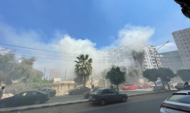 عاجل| حريق هائل يلتهم قاعة أفراح شهيرة بالمنوفية (صور)